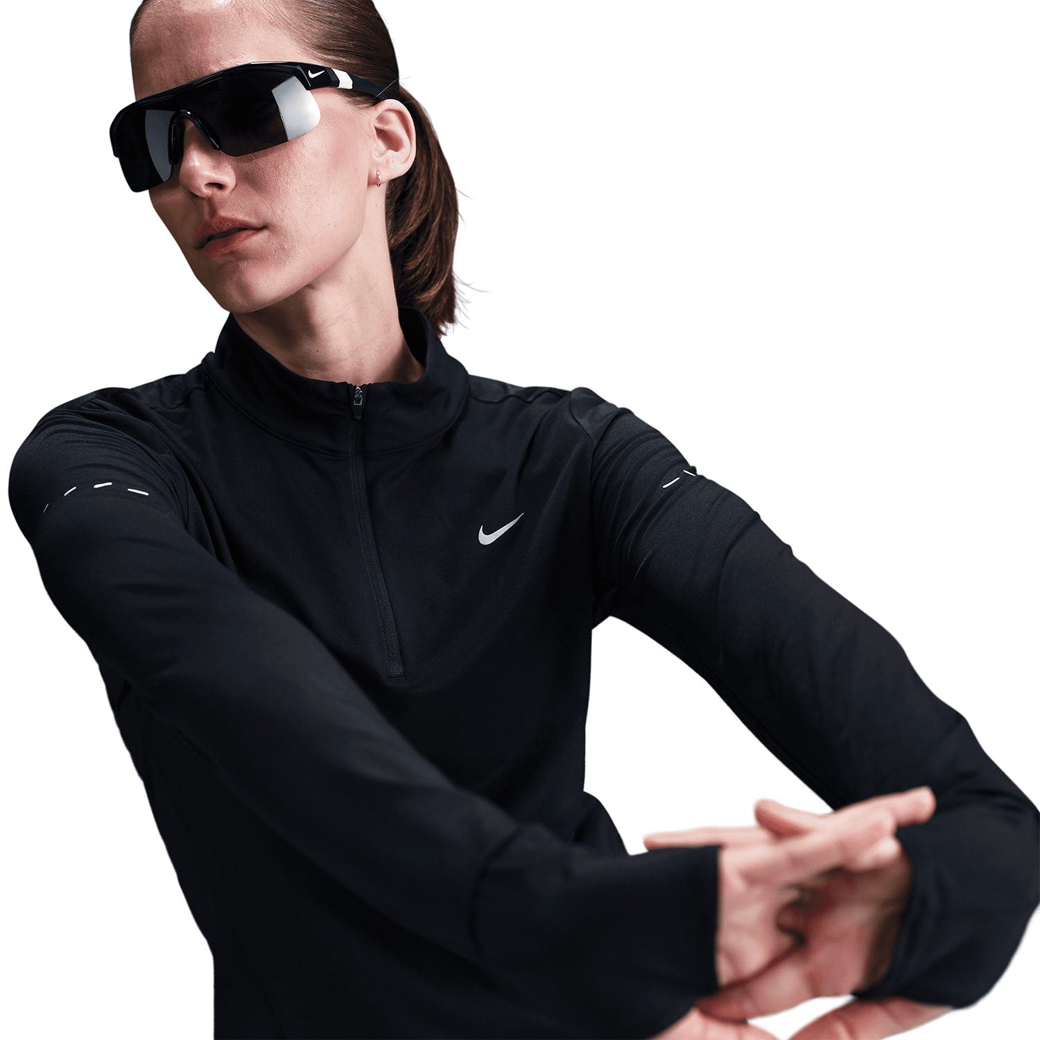 Womens Running Swift DriFit UV Half Zip