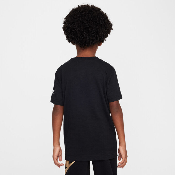 Boys Futura Metallic Logo Short Sleeve T-Shirt