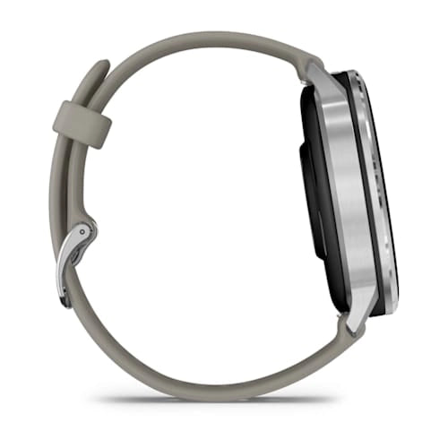 Venu 4 Silver Bezel With Silver Gray Silicone Band 45MMWatch