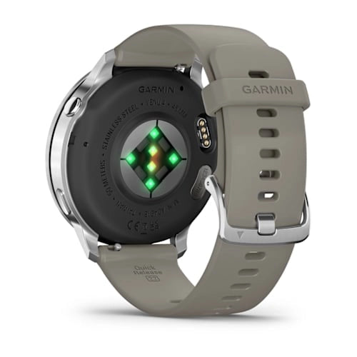 Venu 4 Silver Bezel With Silver Gray Silicone Band 45MMWatch