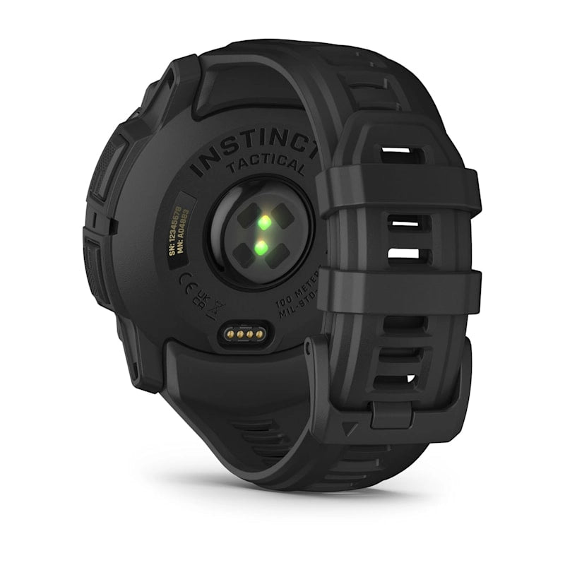Instinct 3 Amoled Tactical Watch Black Silicone Band 50 MM