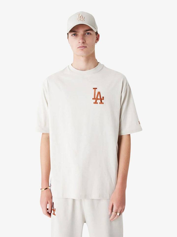 Mens MLB Los Angeles Dodgers Left Chest Logo Short Sleeve T-Shirt