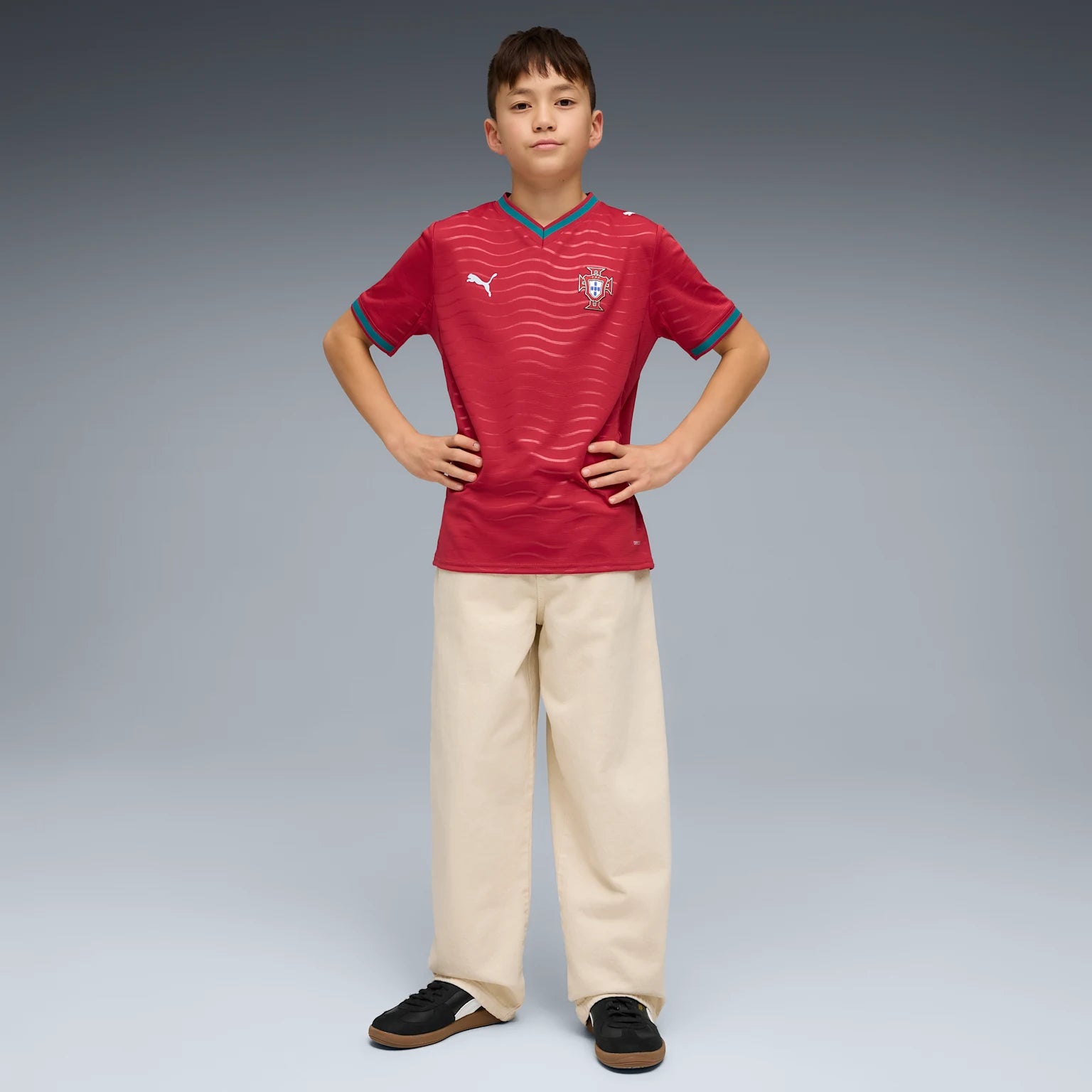 Junior Portugal FPF Home 25/26 Replica Jersey
