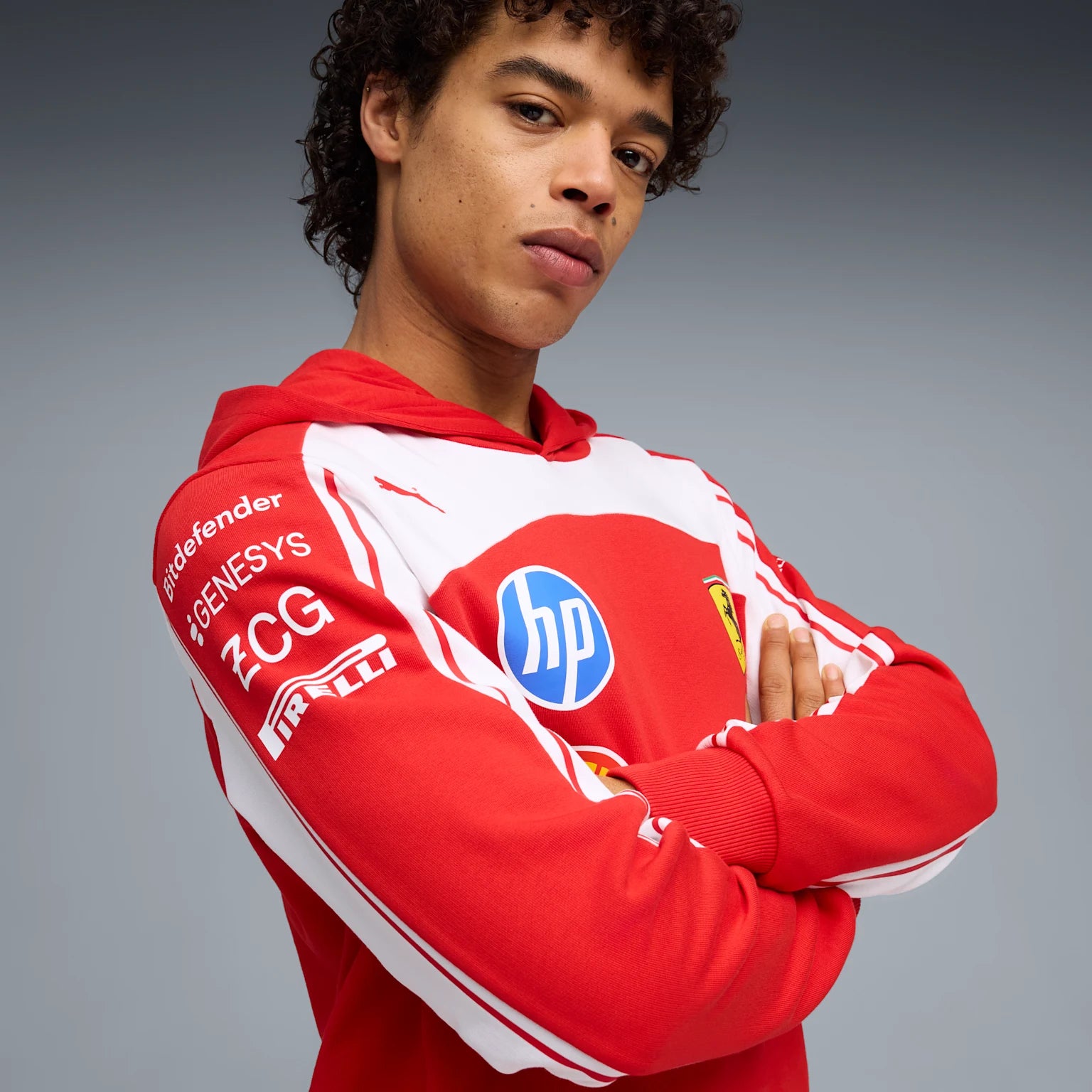 Mens Scuderia Ferrari F1 Replica Hoodie