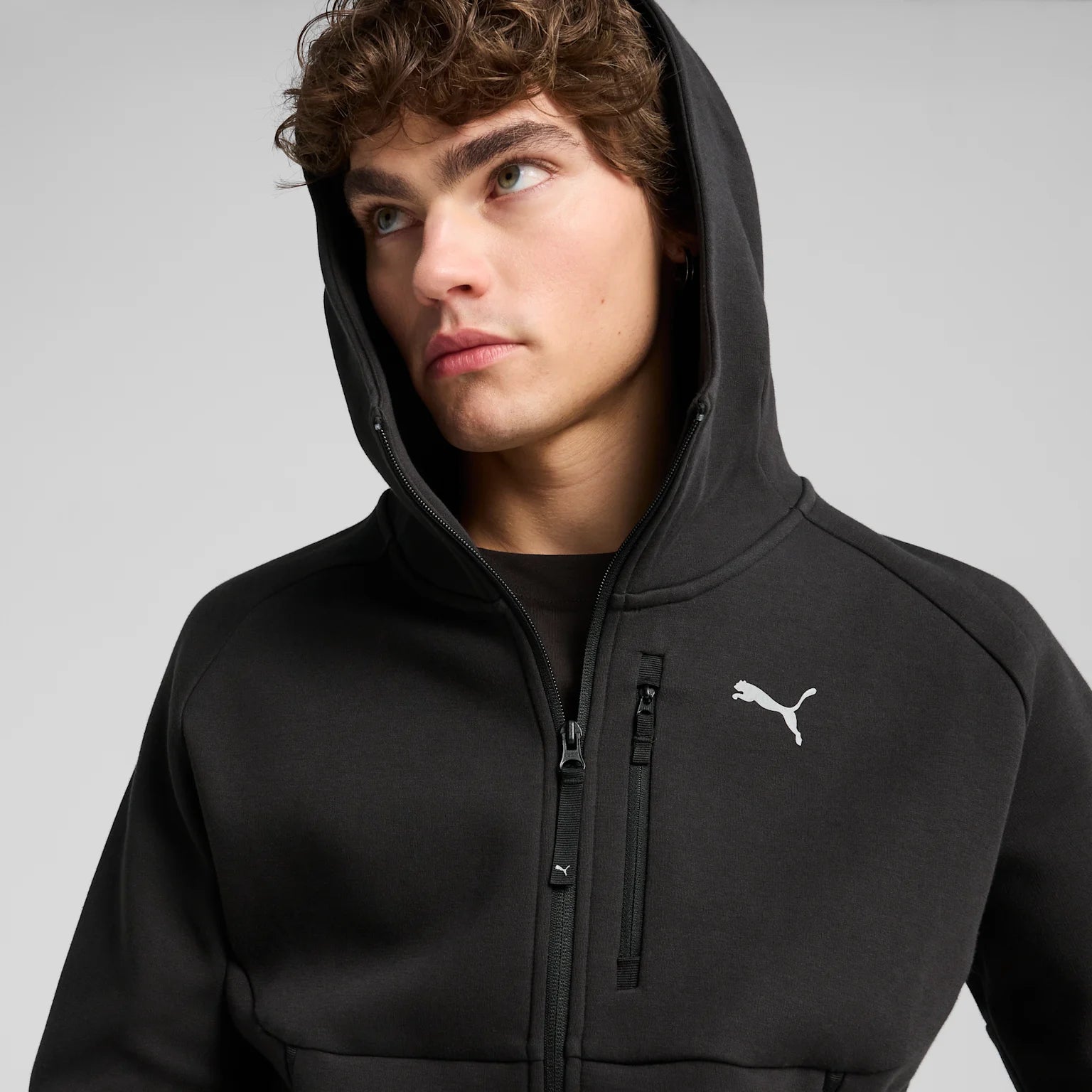 Mens PumaTech Full Zip Hooded Jacket