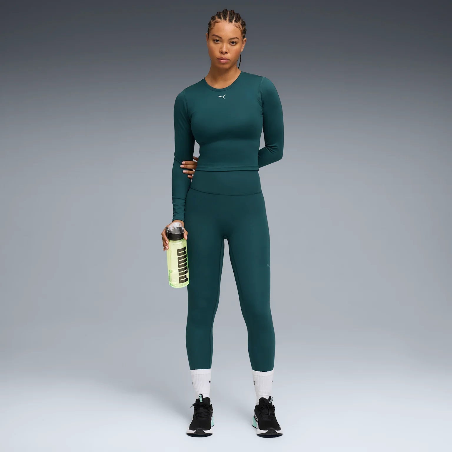 Womens Green Terrains Long Sleeve Tees