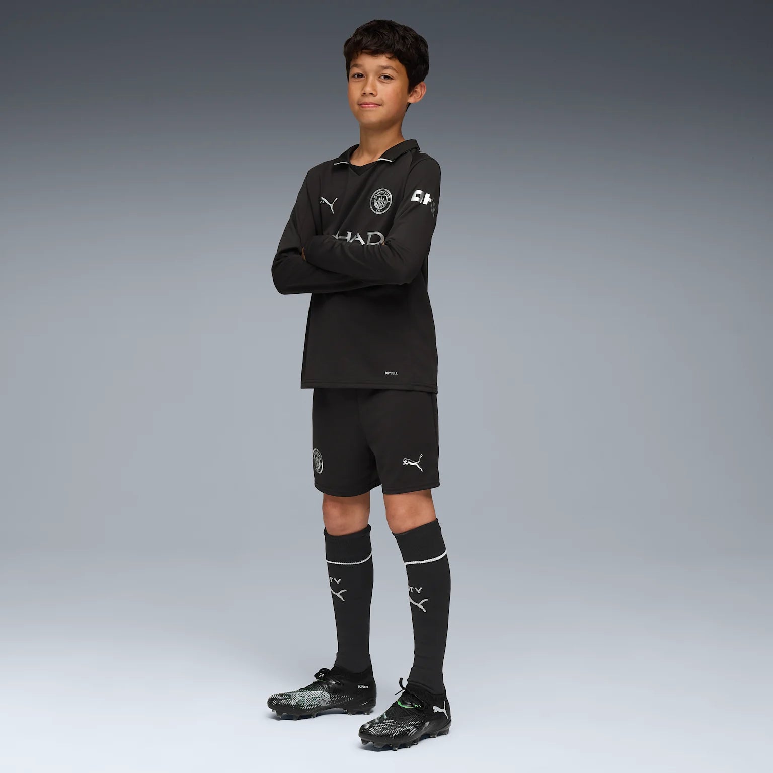 Junior Manchester City Away Replica Shorts