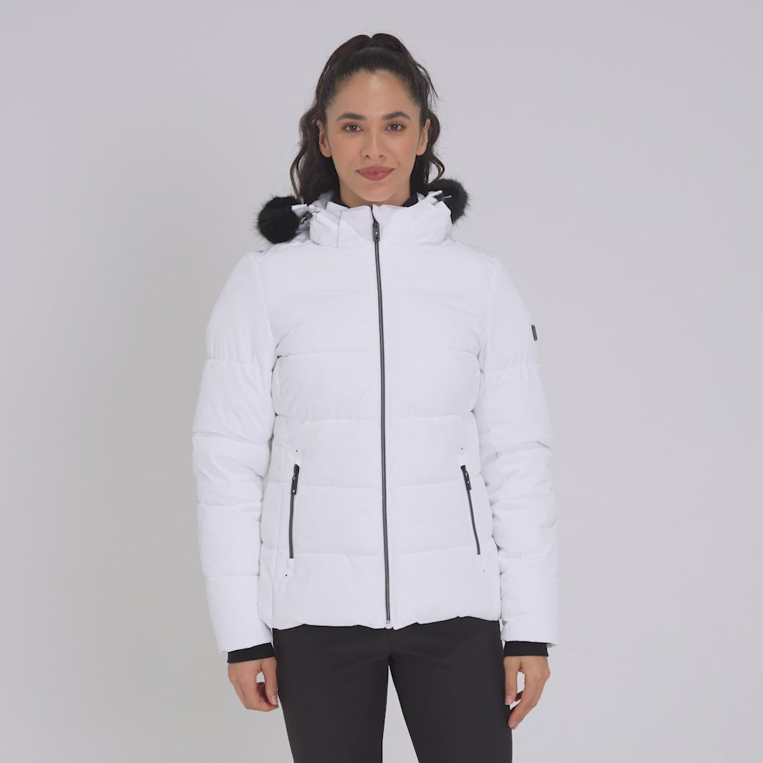 Womens Ski Glamourize Waterproof Padded Jacket