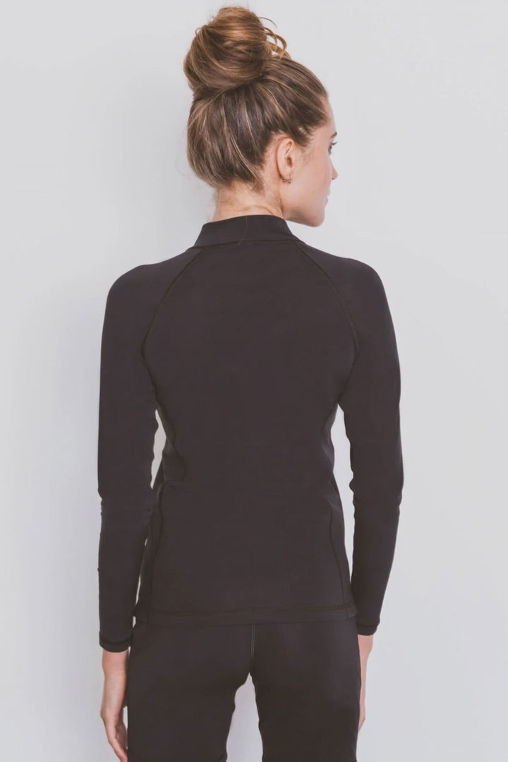 Womens Long Sleeve Full Zip Rashguard
