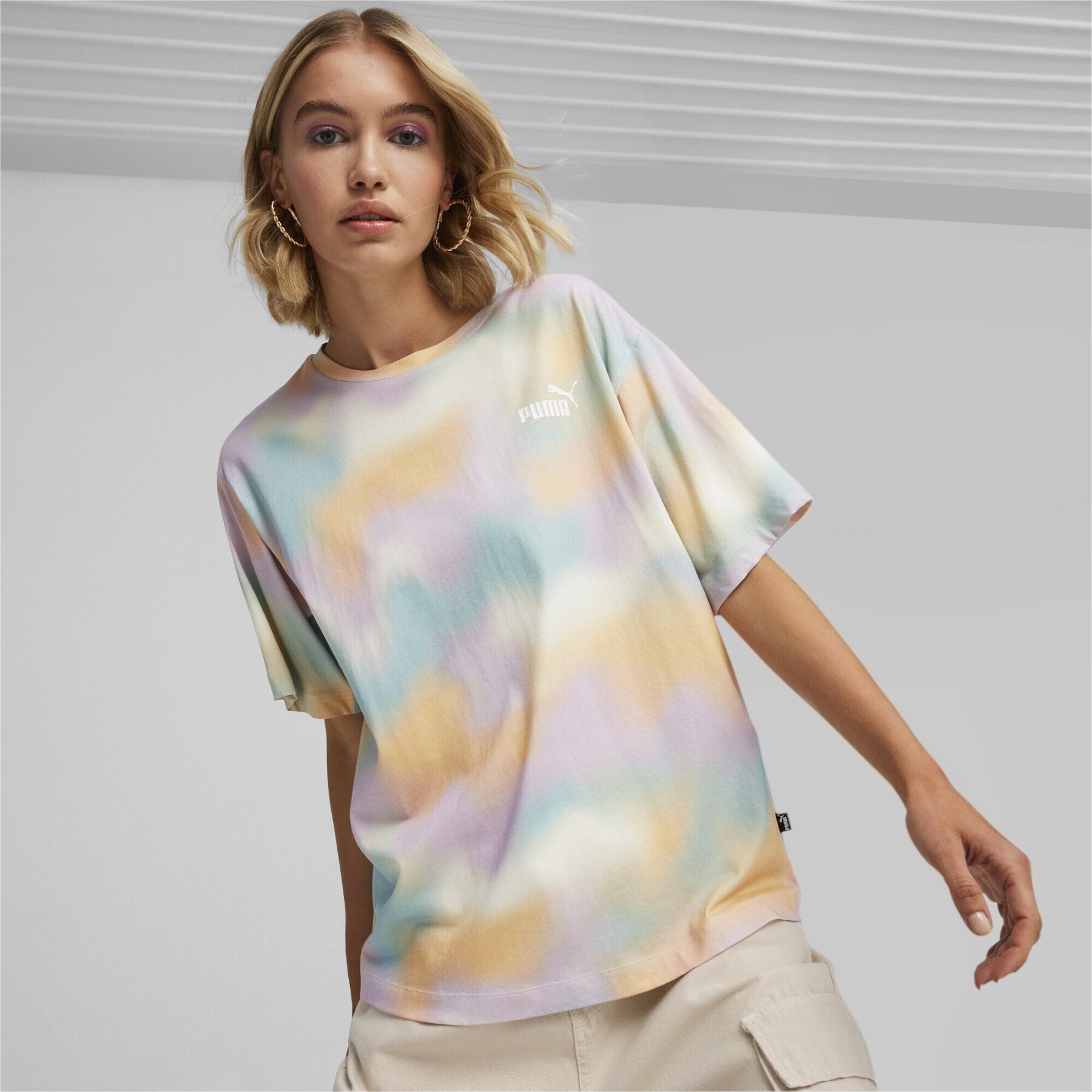 Womens Essential All Over Print Short Sleeve T-Shirt