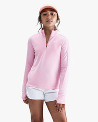 Junior Girls DriFit Long Sleeve Half Zip