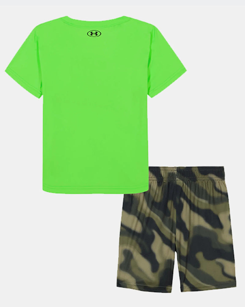 Boys Performance Printed T-Shirt Short Set