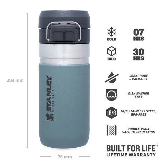 Quick Flip Go Shale 16 Ounce Water Bottle