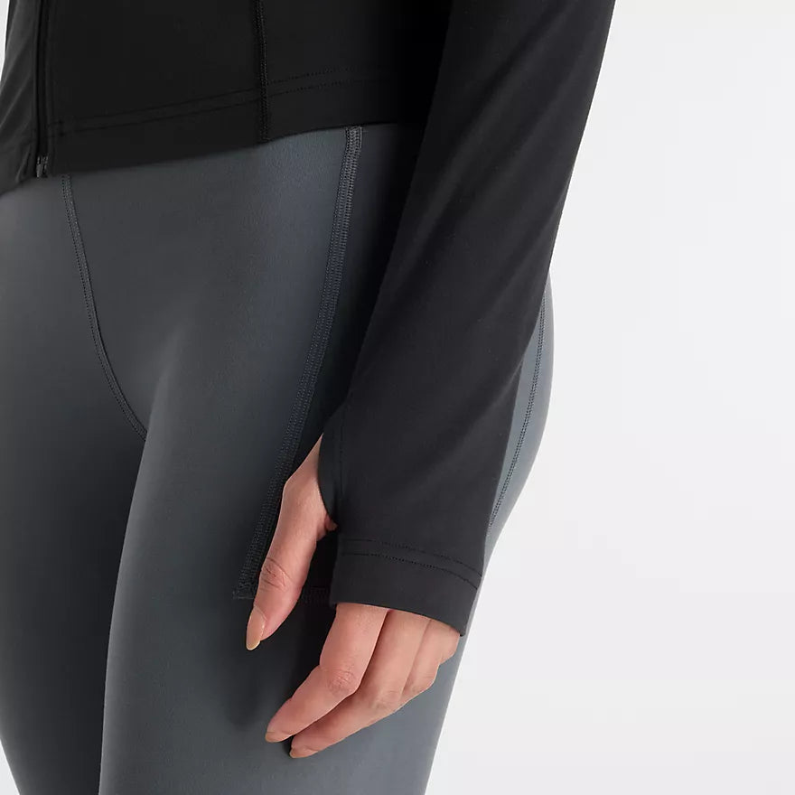 Womens Running Fitted Full Zip Jacket