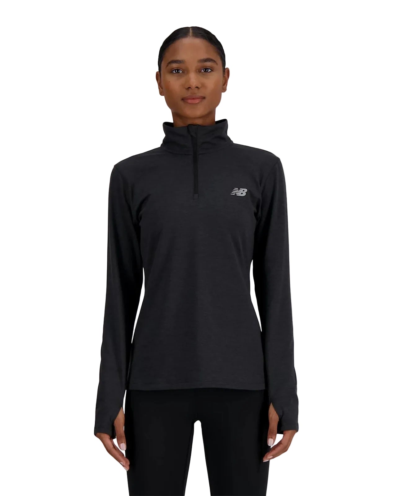 Womens Running Essentials Space Dye Quarter Zip