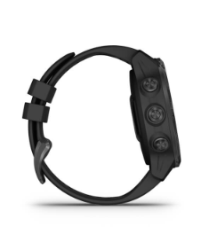 Descent MK2S Carbon Gray DLC with Black Silicone Band