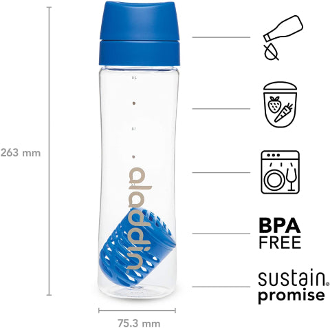 Infuse-Water-Bottle-0.7L-Blue
