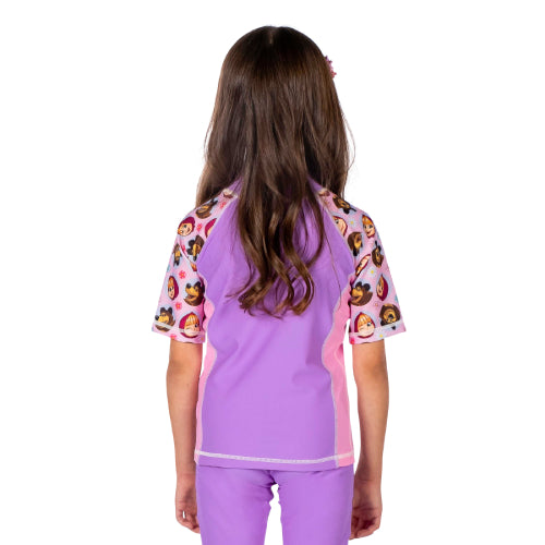 Girls Short Sleeve Rashguard