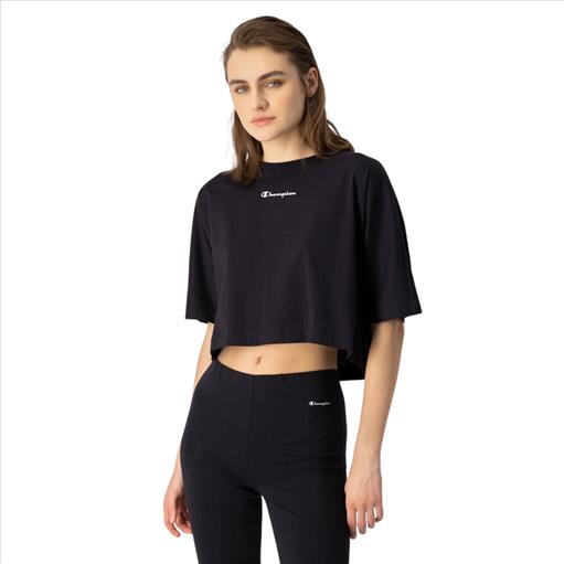 Womens Logo Crop Short Sleeve T-Shirt