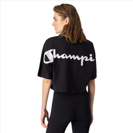 Womens Logo Crop Short Sleeve T-Shirt