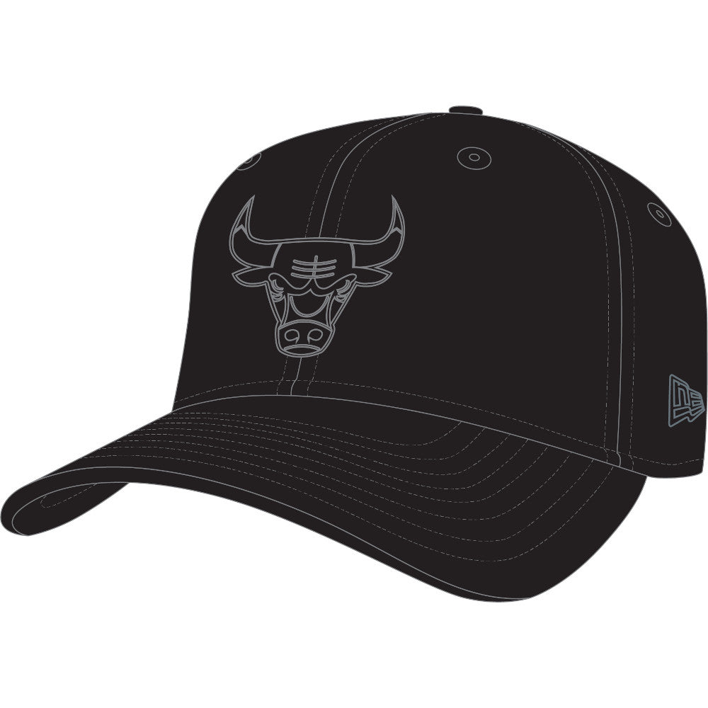 Chicago Bulls Tonal Black Adjustable Cap