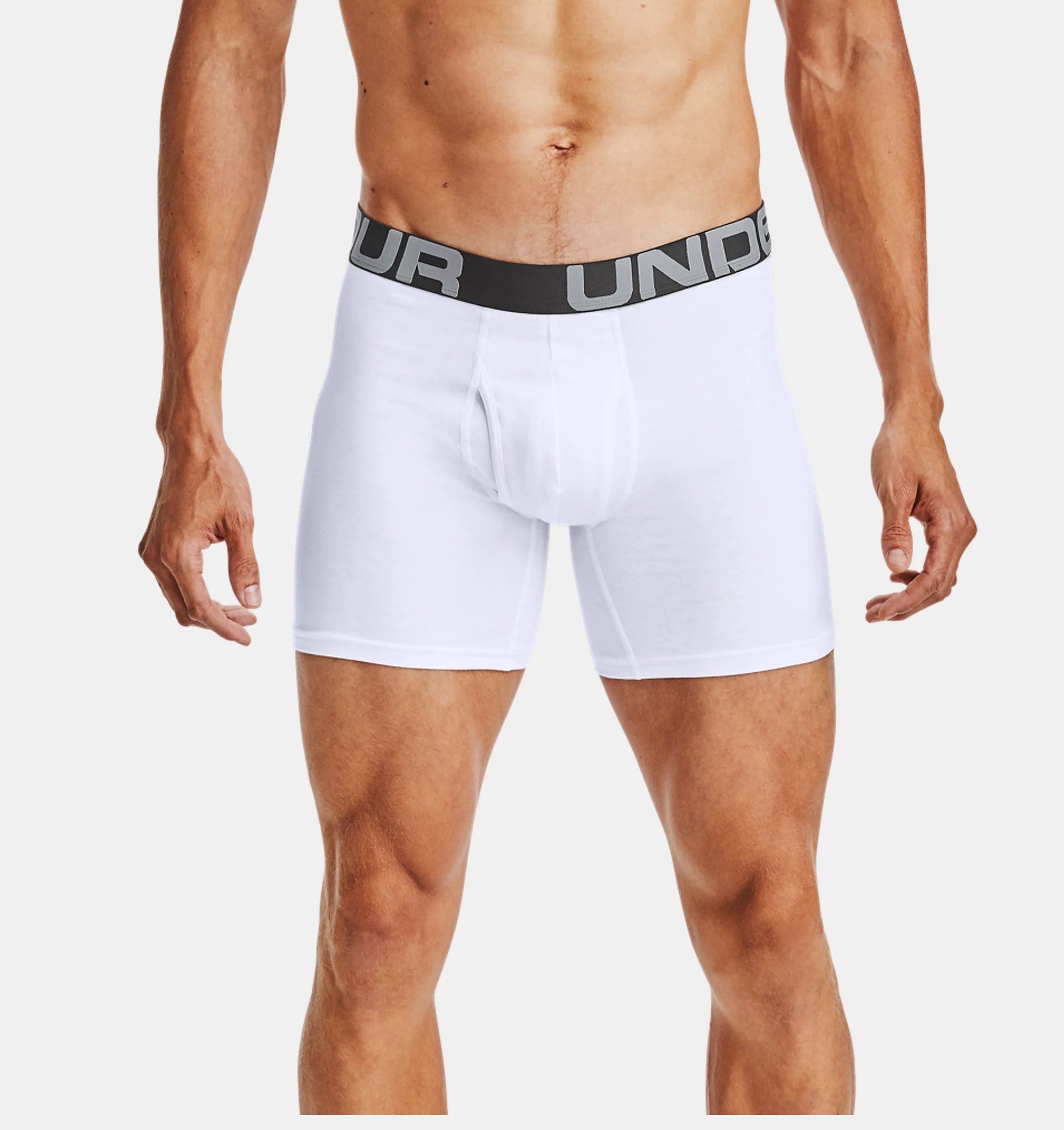 Mens 3 Pack Charged Cotton 6 Inch Boxer Short