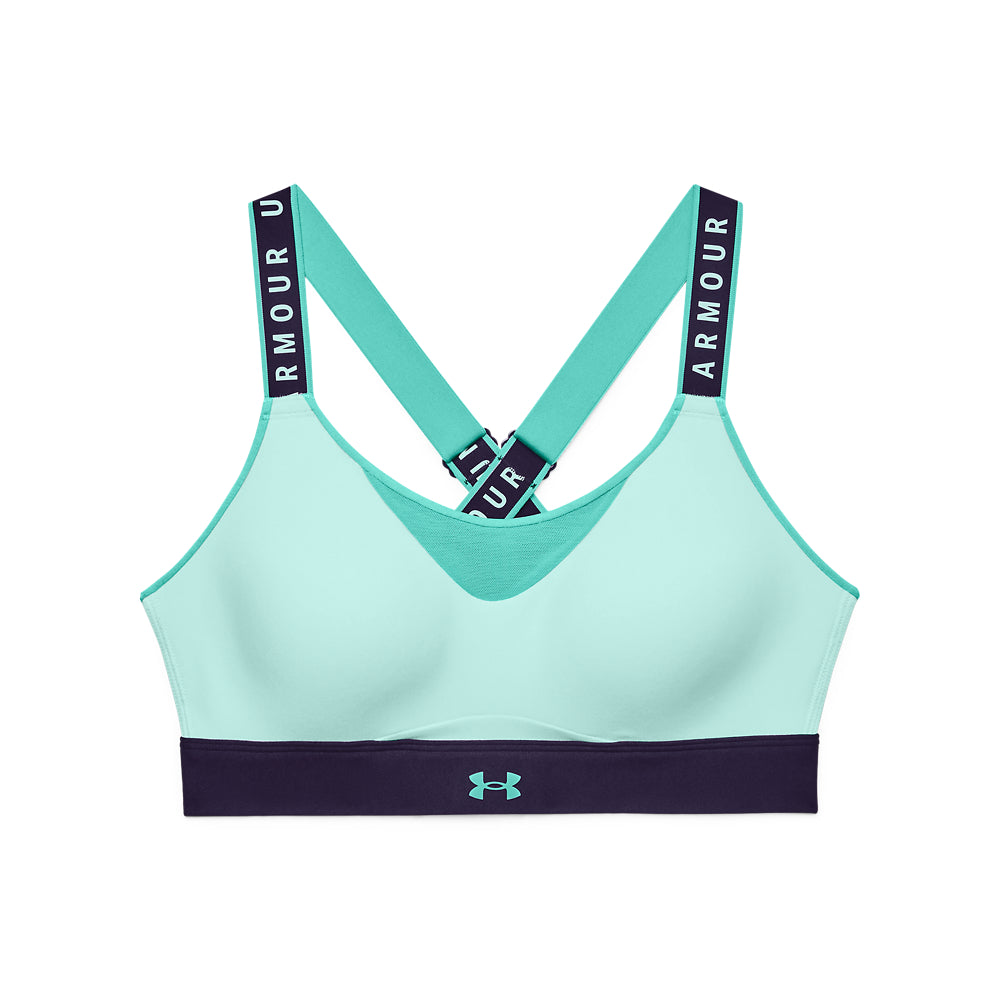 Womens Infinity Tape Logo  High Impact Sports Bra