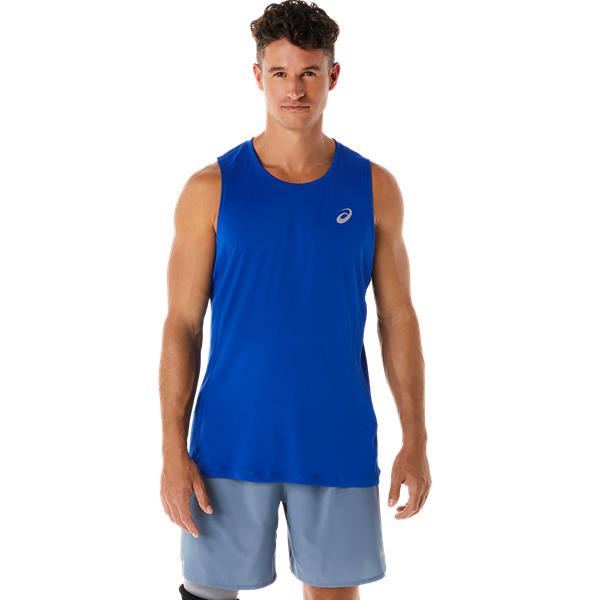 Mens Silver Singlet
