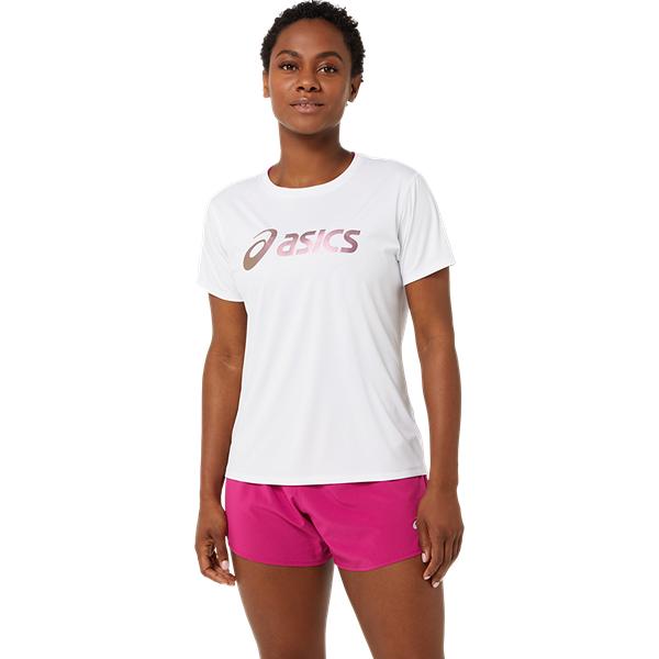 Womens Running Logo Short Sleeve T-Shirt