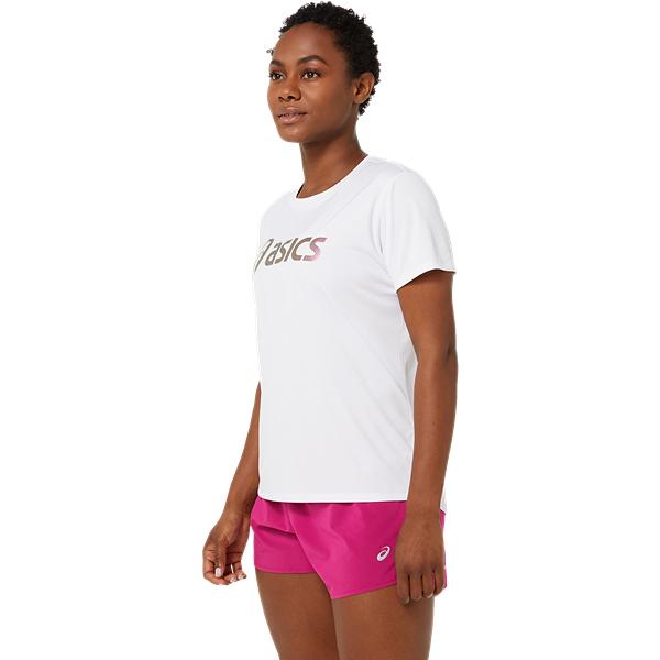 Womens Running Logo Short Sleeve T-Shirt