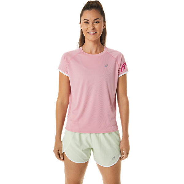 Womens Running Icon Graphic Logo Short Sleeve T-Shirt