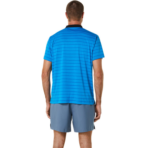 Mens Court Stripe Polo