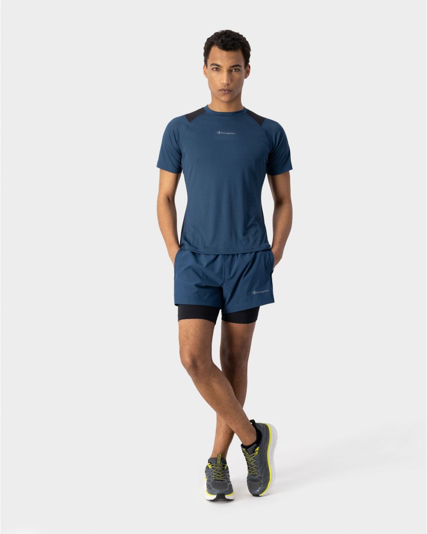 Mens Quick Dry Refine Grid Poly Mesh T-shirt