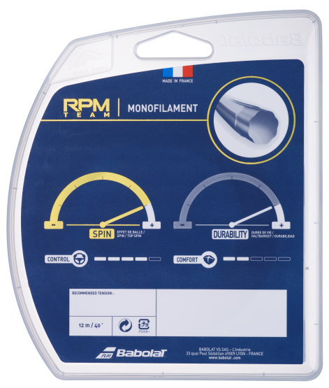 RPM Team 12 Meter Black Tennis String