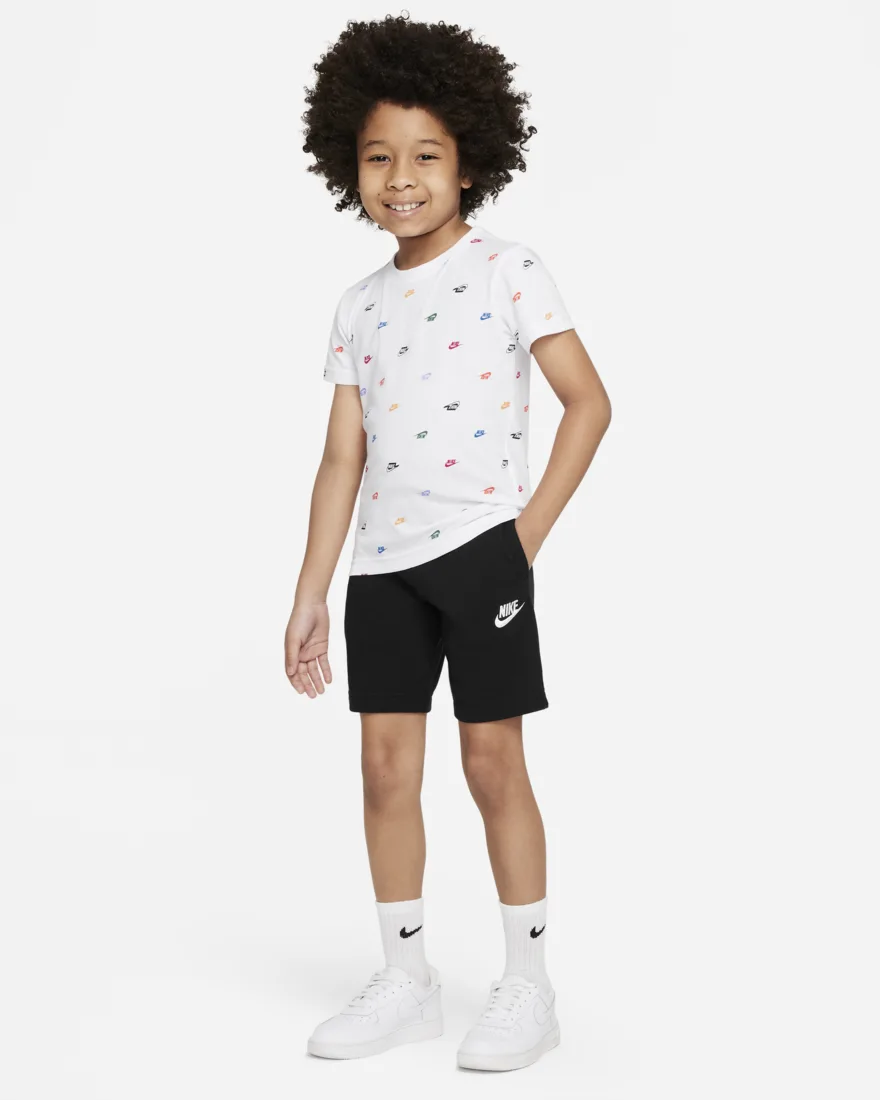 Boys Logo All Over Print Short Sleeve T-Shirt