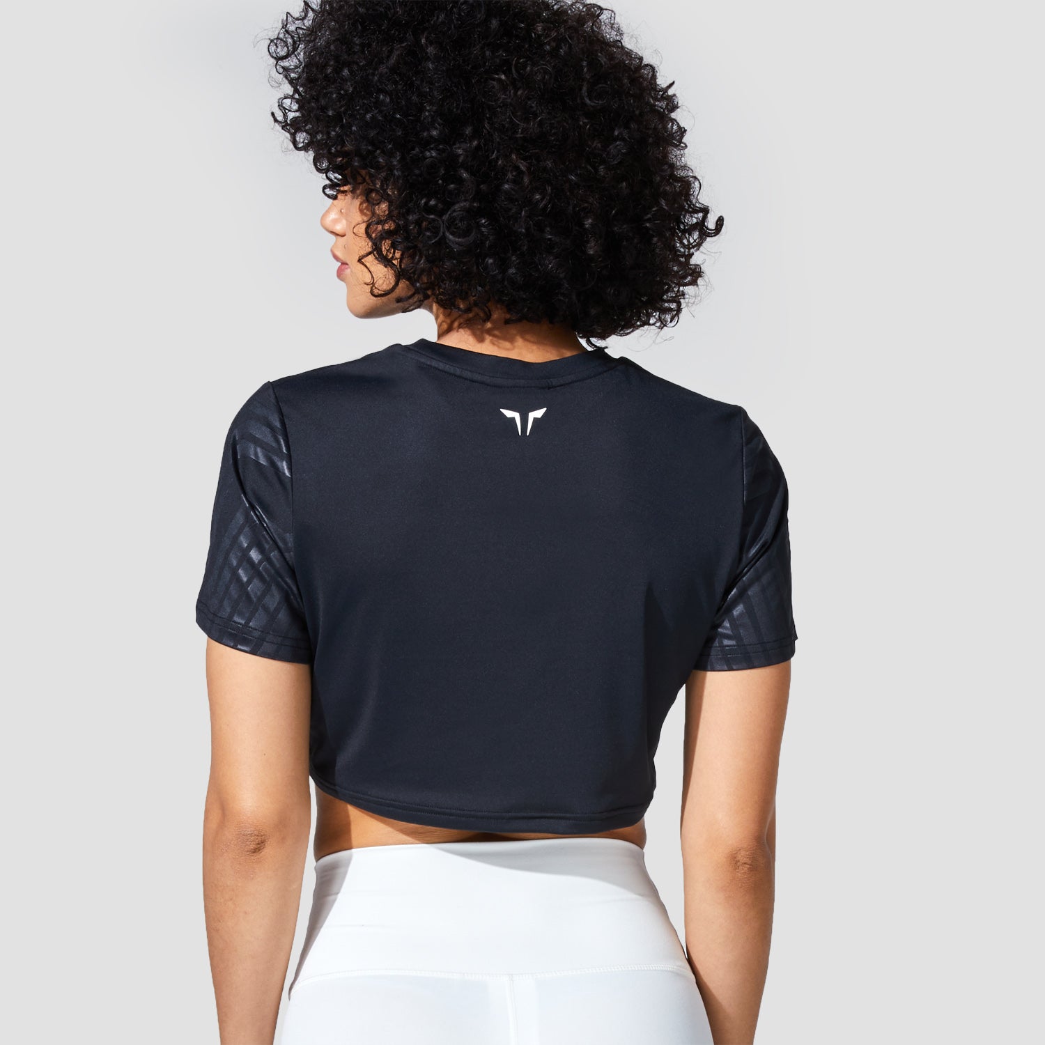 Womens Graphics Wave Eyes Crop Top