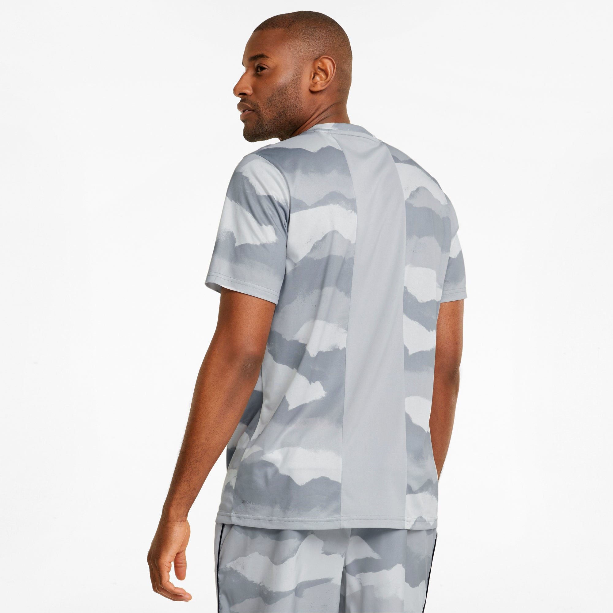 Mens Train Allover Printed Short Sleeve T-Shirt