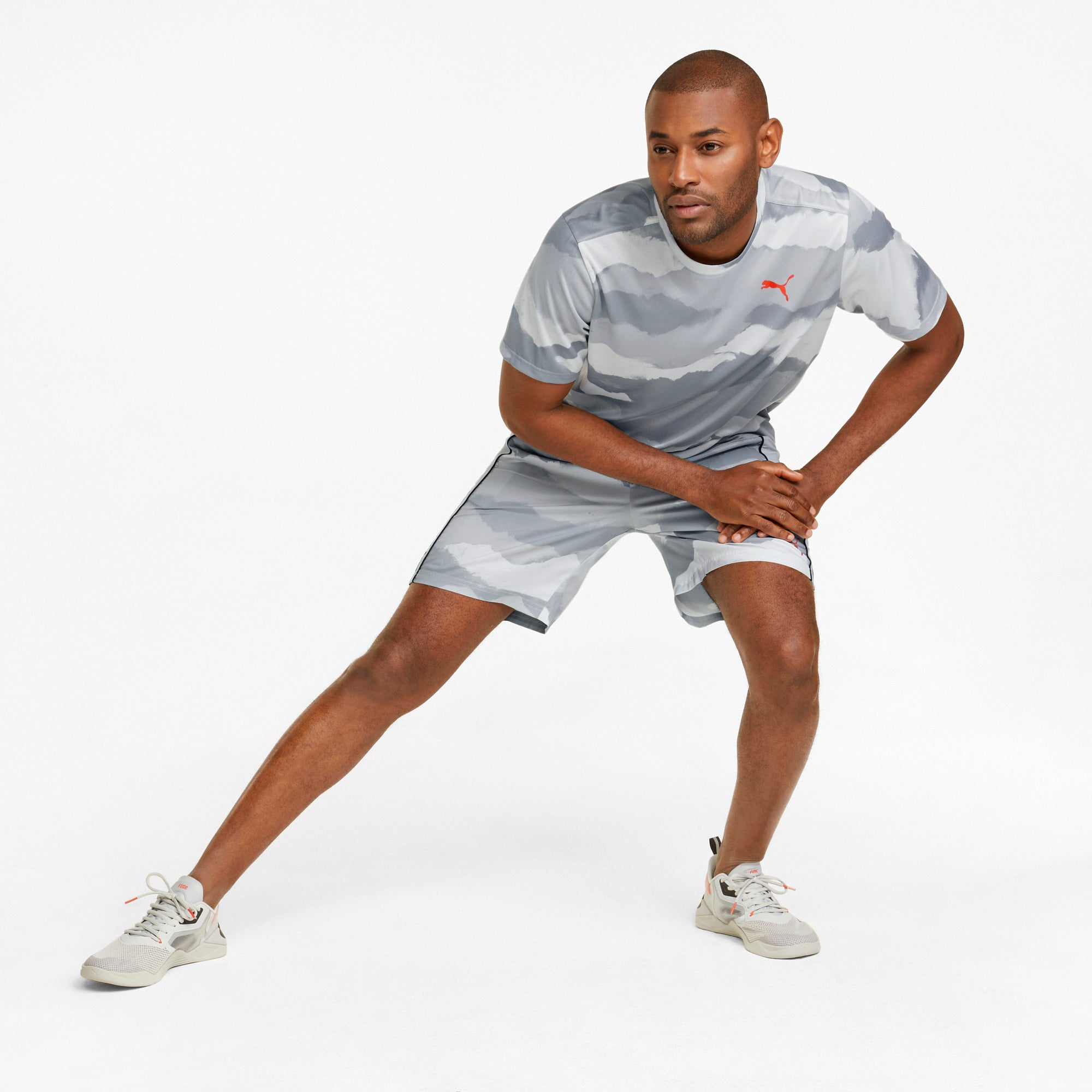 Mens Train Allover Printed Short Sleeve T-Shirt