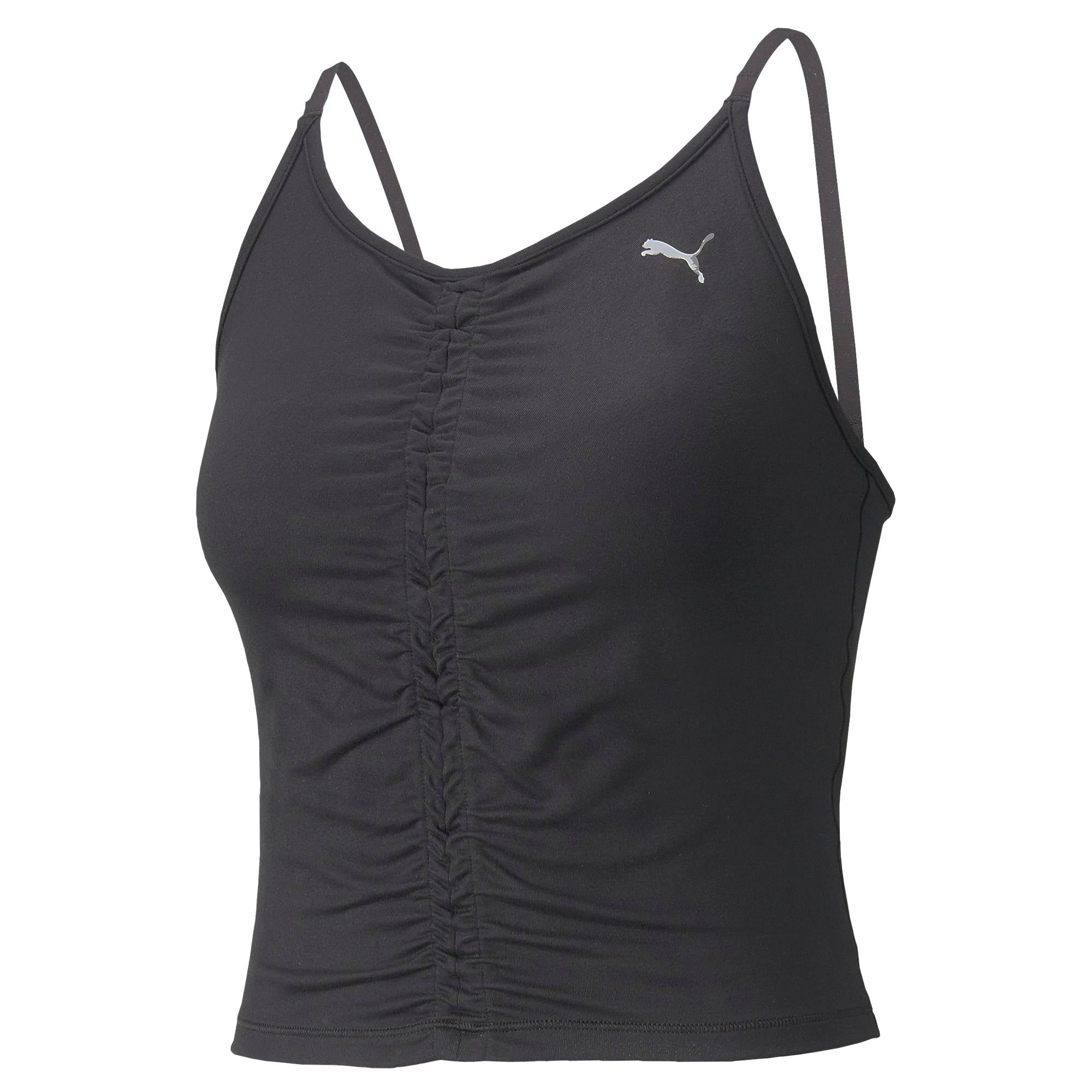 Womens Yoga Ruched Strappy Tank