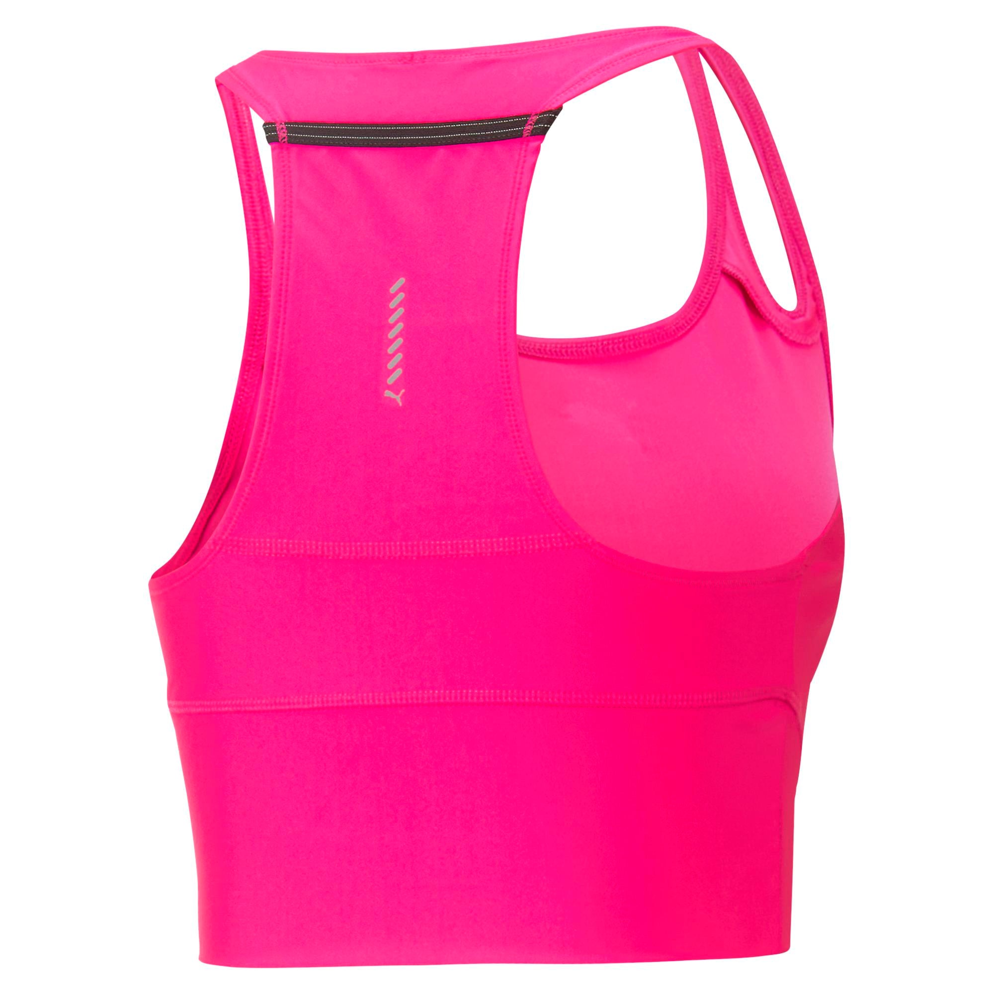 Womens Running Fitted Crop Tank