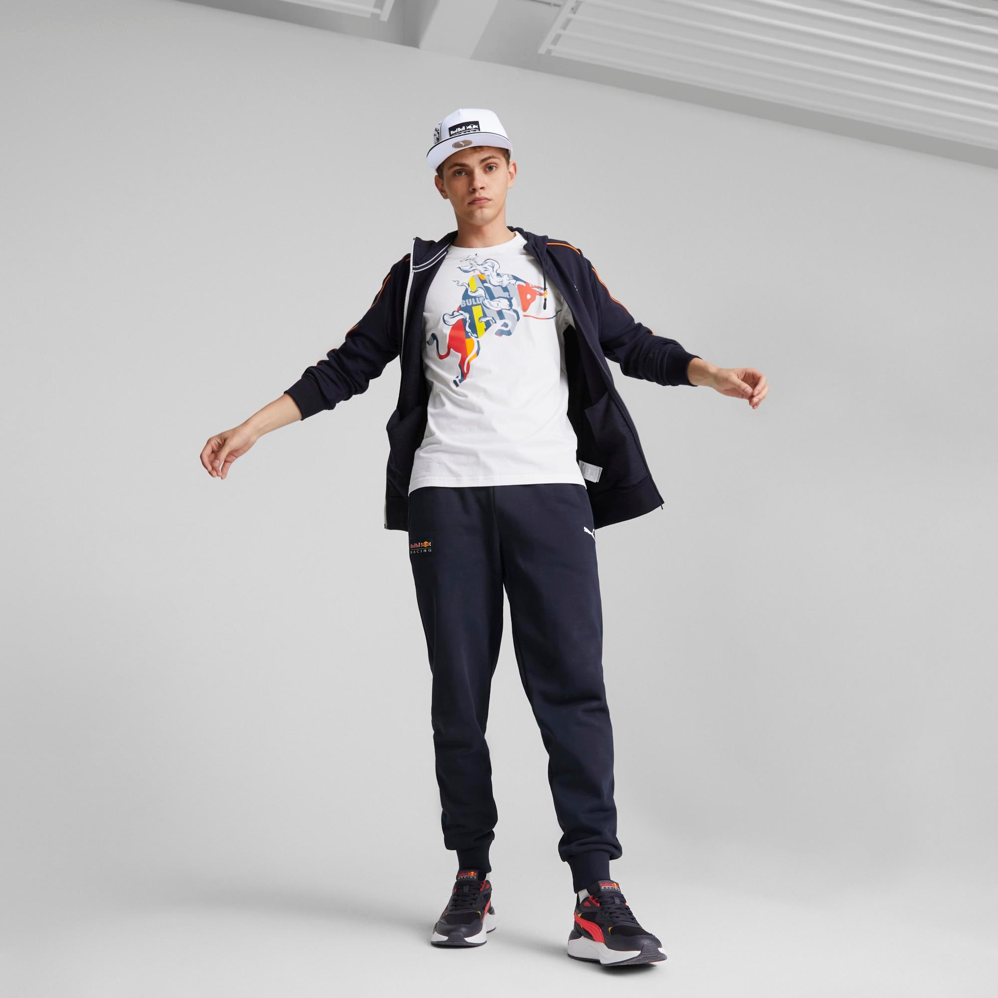 Mens Red Bull Racing Dynamic Bull Logo Short Sleeve T-Shirt