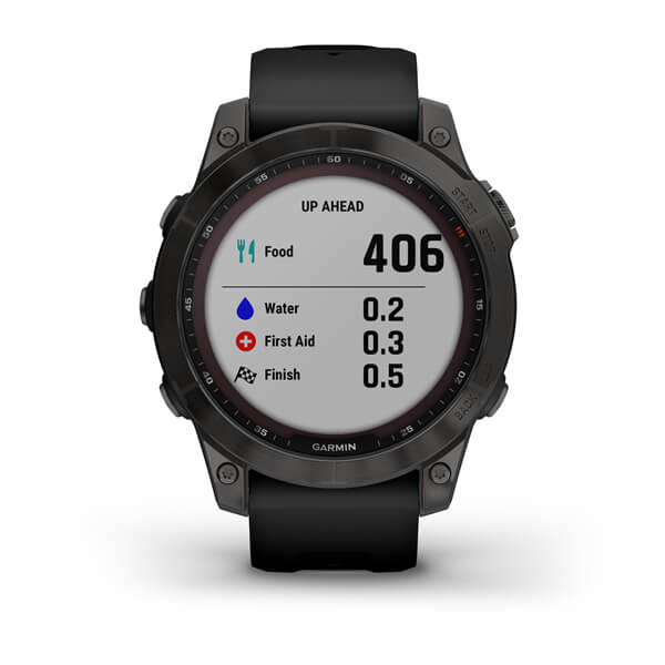 Fenix 7 Sapphire Carbon Grey Titanium With Black Band GPS Watch