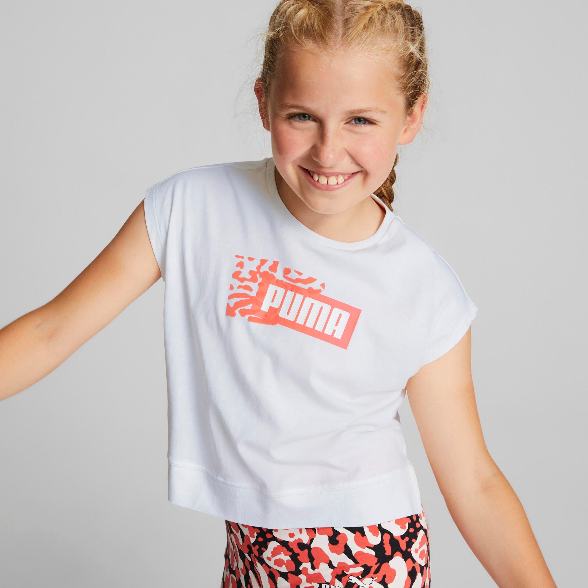 Girls Graphic Logo Short Sleeve T-Shirt