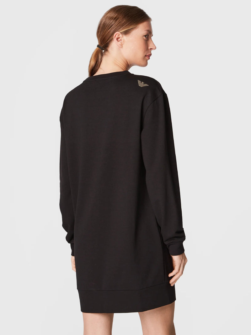 Womens Metallic Logo Dress