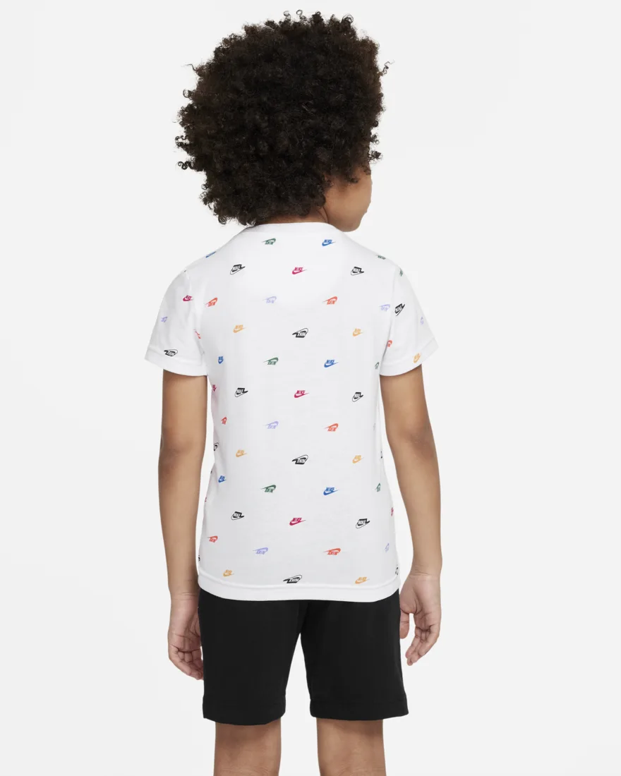 Boys Logo All Over Print Short Sleeve T-Shirt
