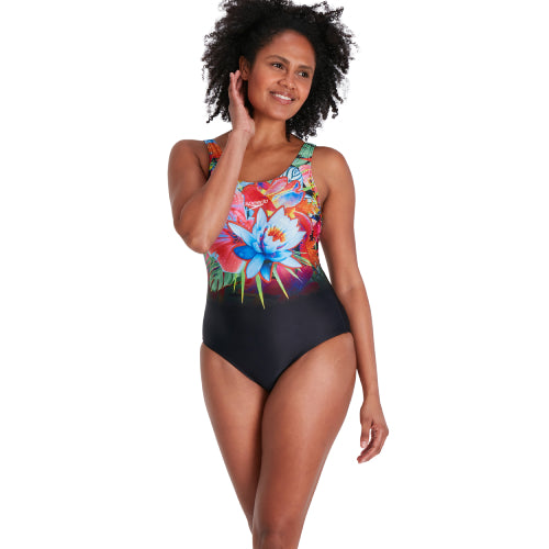 Womens U-Back One Piece Swimsuit