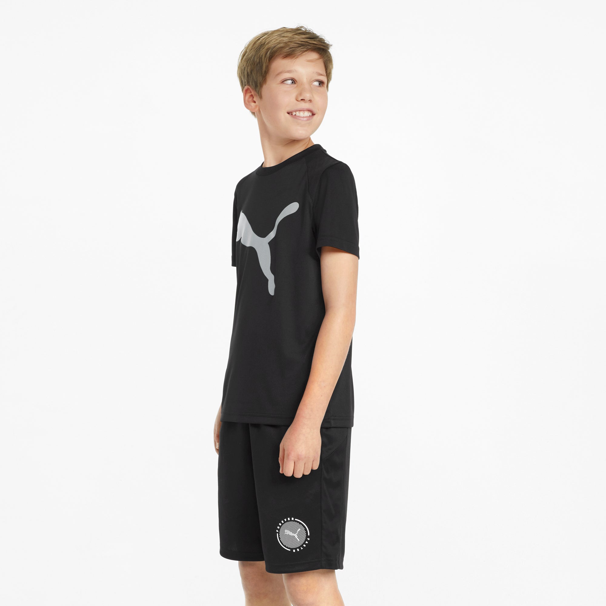 Boys Performance Big Logo Short Sleeve T-Shirt