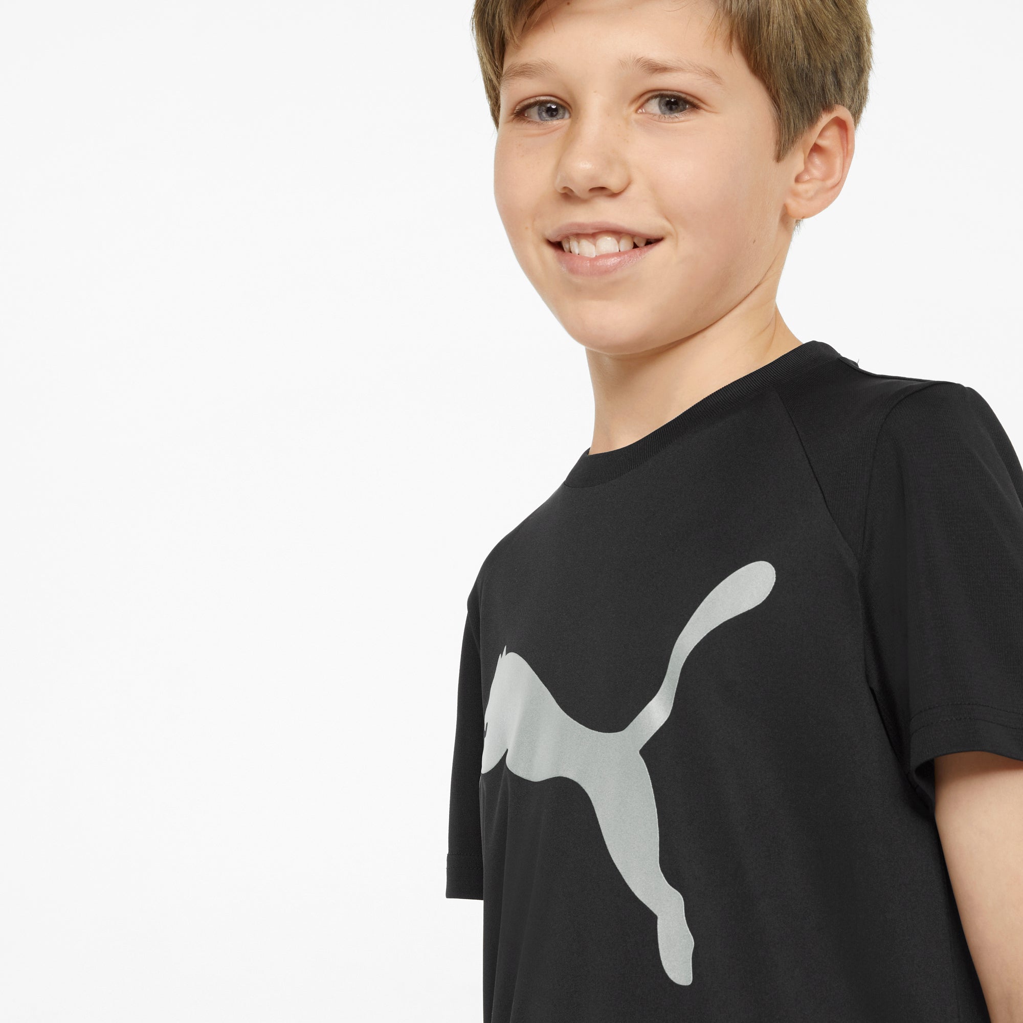 Boys Performance Big Logo Short Sleeve T-Shirt