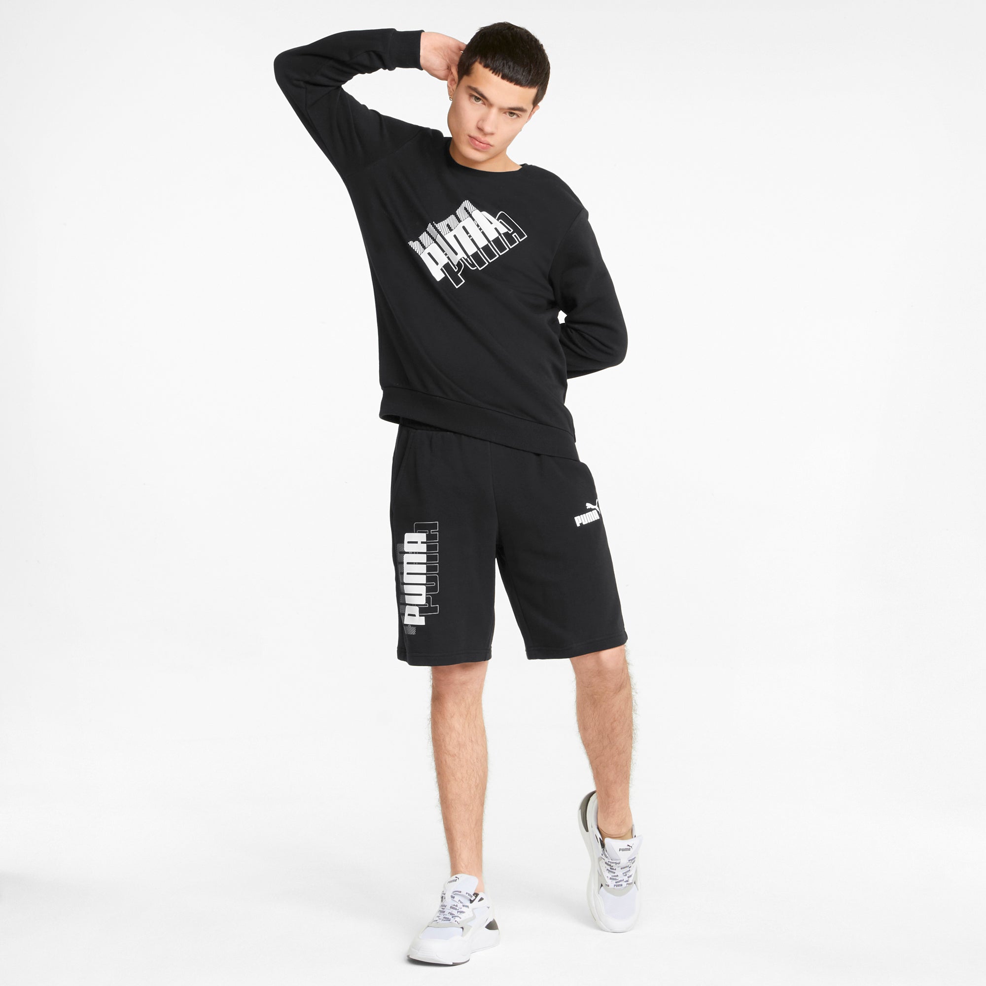 Mens Power Logo Terry 10 Inch Short