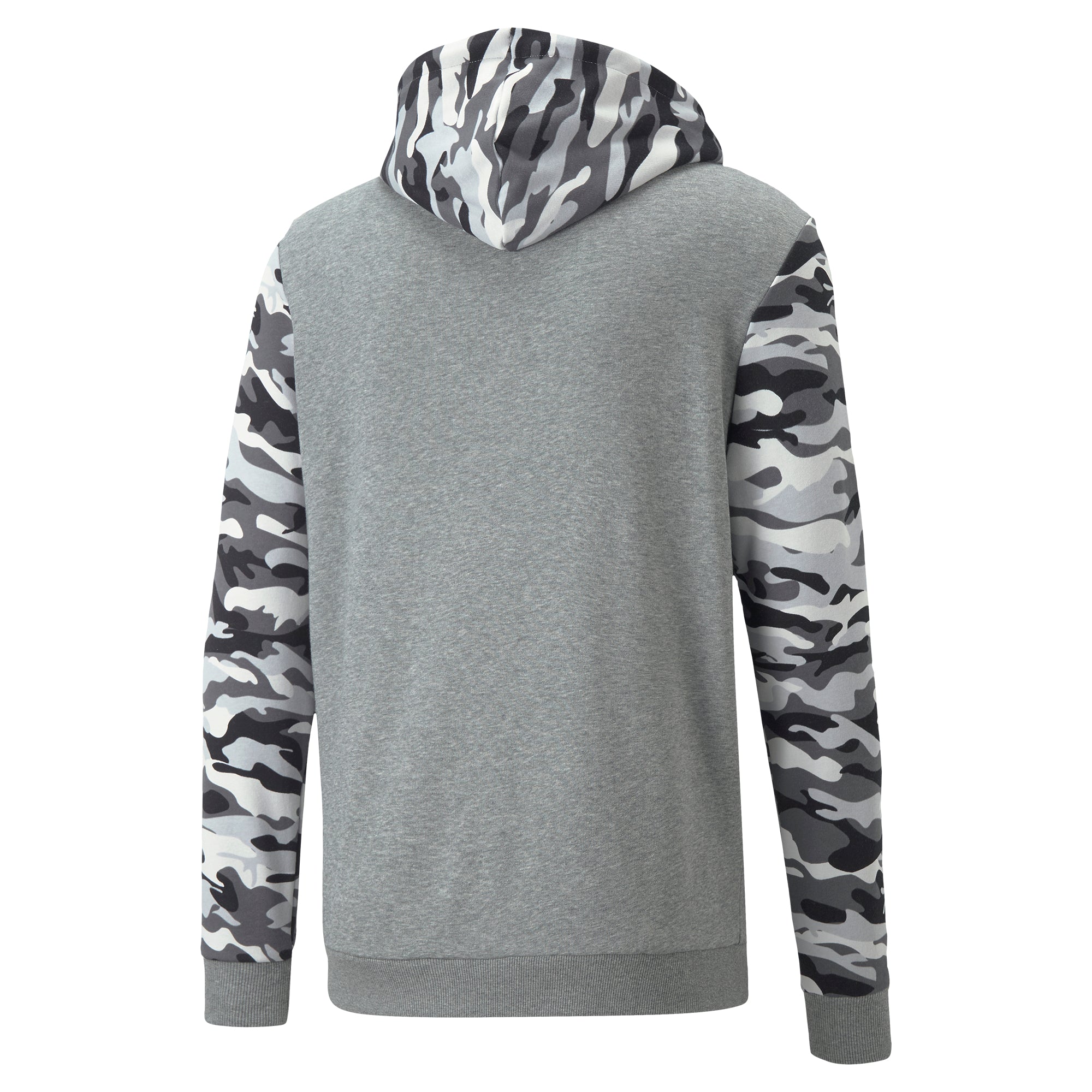 Mens Essential Camo Terry Pullover Hoodie